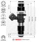 Preview: NUKE Performance - Bosch-Injektor 980cc 65mm (EV14L), 5-er Set, Durchfluss abgestimmt Preview: NUKE Performance - Bosch-Injektor 980cc 65mm (EV14L), 5-er Set, Durchfluss abgestimmt