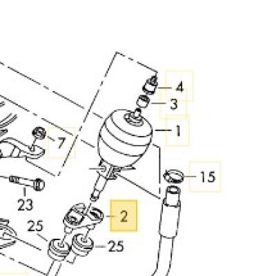 Halter - Lagerung Druckspeicher Audi Typ 85/89/B4/T44/C4