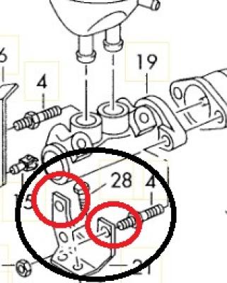 Halter für Kurbelgehäuseentlüftung Audi Typ 89 / B4 / S2 / RS2