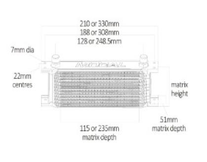 Ölkühler Mocal - Serie 1 - Version M18x1,5 - Standard