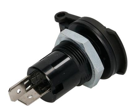 Steckdose 12 Volt Universal mit Schutzkappe HERTH + BUSS