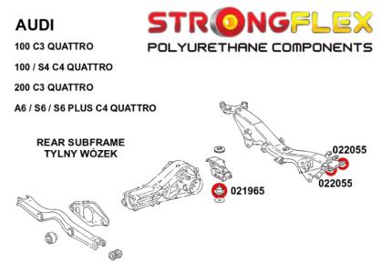 Hinterachsträger Lagerungssatz PU - Audi C4 Quattro - 200 20V - V8 D11 - S6plus