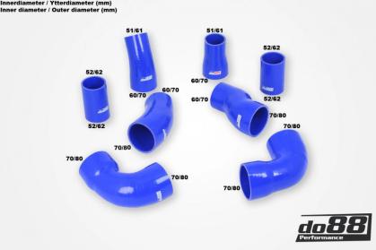 Ladedruckschlauchkit Silikon mit Schlauchschellen - Audi RS6 4B - do88