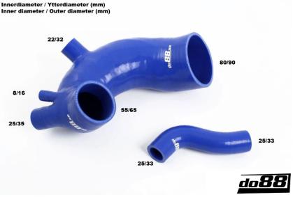 Audi S2 3B Coupe Turbo Ansaugschlauch Kit mit Schlauchschellen - do88