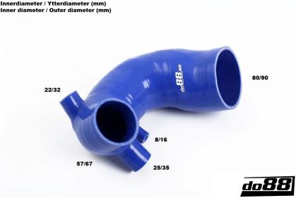 Audi S2 ABY 1992-1996 Turbo Ansaugschlauch Kit mit Schlauchschellen - do88