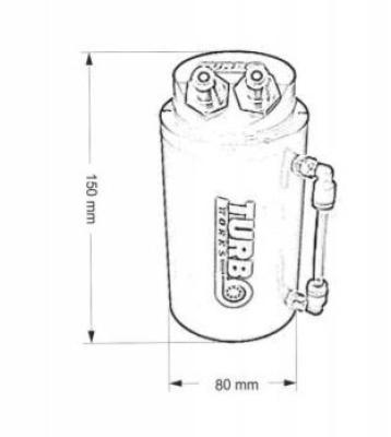 Ölauffangbehälter / KGE Catchtank 0,7 Liter TurboWorks