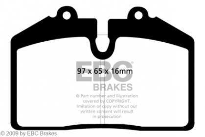 EBC Bremsbelagsatz Audi RS2 Hinterachse für Brembo Bremse