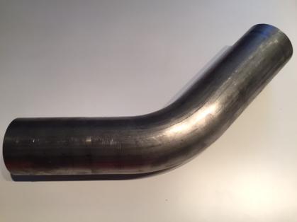 Edelstahl Abgasbogen 45° 89mm Durchmesser