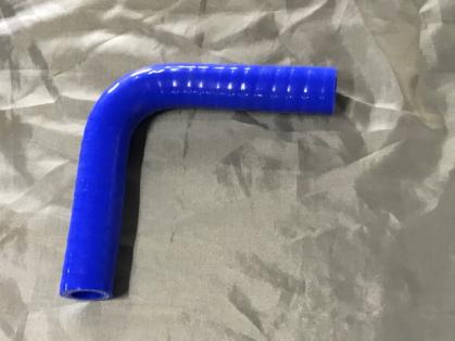 Silikonbogen 90° 10mm Durchmesser blau