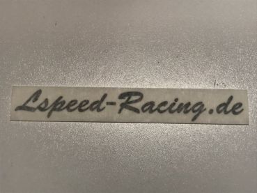 Lspeed-Racing.de Aufkleber 14,5cm schwarz