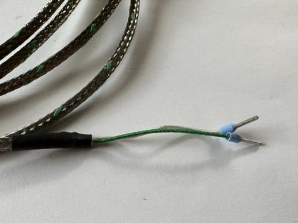 Abgastemperatursonde 90° gebogen - 3mm K Sonde - mit Kabel