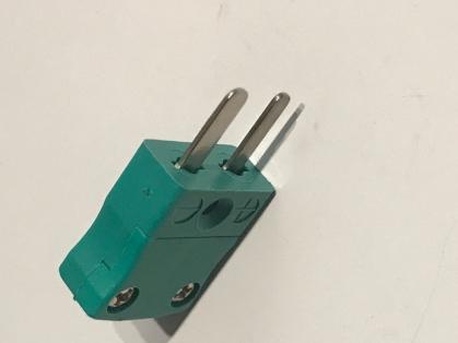 Stecker für Abgastemperatursonde +/- grün