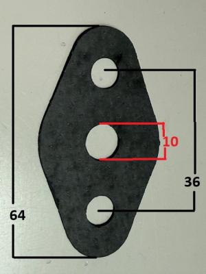 Dichtung Ölvorlaufleitung am Turbolader K26 10V Turbo Audi 5 Zylinder