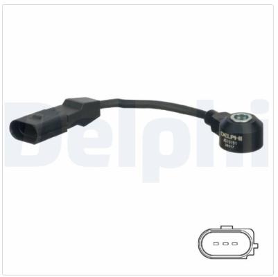 Klopfsensor 165mm / 80mm schwarz - Delphi