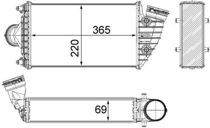 Ladeluftkühler Porsche Turbo 997 - links oder rechts