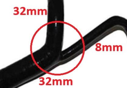 Kühlmittelflansch Adapter mit Abgang - Y Stück - Audi