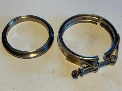 V-Band Satz 76mm für Garrett Abgasgehäuse