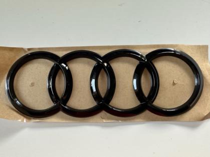 Audi Logo / Ringe schwarz 20x7cm selbstklebend