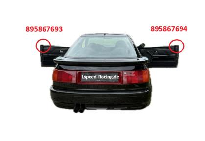 Übergangsabdichtstück Satz 2-fach Audi Coupe typ 89 Türe links und rechts - hintere Endstücke