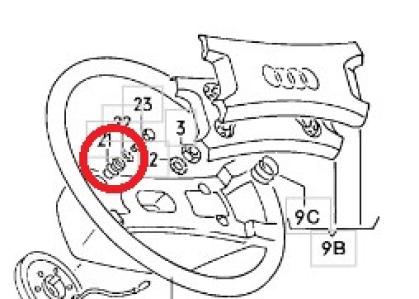 Isolierbuchse Hupentaste Audi / VW / Porsche
