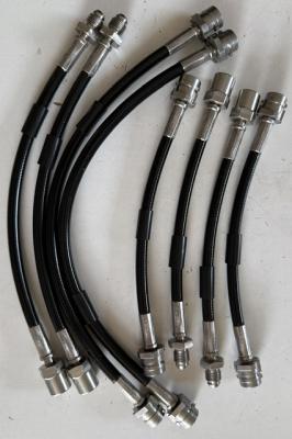 Stahlflex Bremsleitungen, 8-teilig, S2 Avant und Audi 80 B4 Quattro Avant