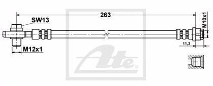 Bremsleitung / Schlauch Hinterachse  - ATE - Audi B6/B7 Bremsanlage