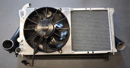 SPAL Lüfter für Performance Wasserkühler mit Zarge VW Golf 2 G60 - Pogo Performance