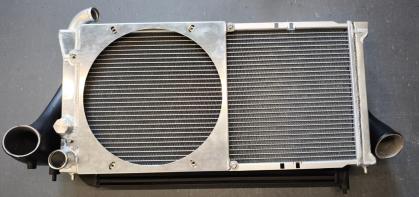 Lüfterzarge für SPAL Lüfter und Performance Wasserkühler VW Golf 2 G60 - Pogo Performance