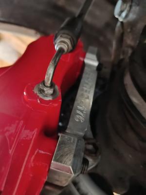 Bremsleitungssatz Brembo / Sportbremsanlage Vorderachse Audi Typ 89 / B4 / C4 / Typ 44 usw - kurze Version