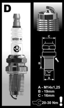 Zündkerze Racing Brisk DOR14IR