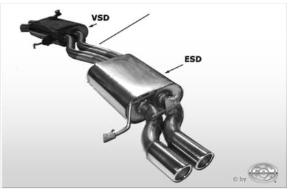 Edelstahlvorschalldämpfer Audi 200 20V