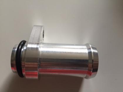 Rohrstutzen Alu für Wasserkühleranschluss Audi 5 Zylinder - 25mm