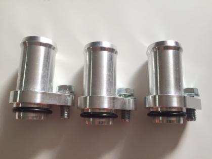 Rohrstutzen Alu für Wasserkühleranschluss Audi 5 Zylinder - 25mm
