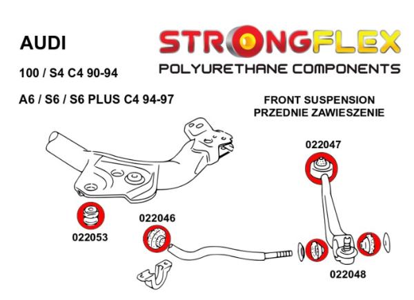 PU Lagersatz Vorderachse Audi 100 / A6 / S4 / S6 C4 / S6plus Q1