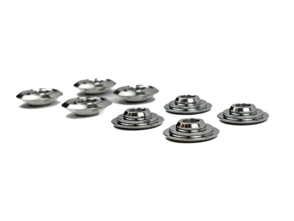 Titan / obere Ventilfederteller / 8V Zylinderkopf Audi / VW - 7 mm Ventile - 1 Satz = 8 Stück
