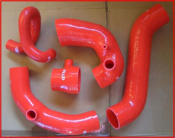 Silikonschlauchkit 5 teilig Audi S2 ABY RS2 ADU rot Silikonschlauchkit 5 teilig Audi S2 ABY RS2 ADU rot
