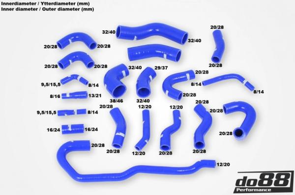Kühlerschläuche Kit inkl. Schlauchschellen - Audi RS6 C5 2002-2004  - do88