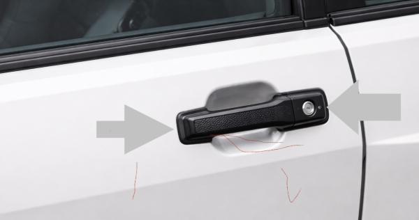 Unterlagen Türgriff Audi Typ 81/85/ VW Golf 1 / Polo 1