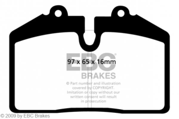 EBC Bremsbelagsatz Audi RS2 Hinterachse für Brembo Bremse