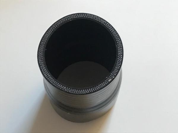 Silikon Reduzieradapter 57mm auf 51mm Farbe: schwarz oder blau