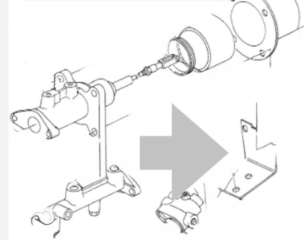 Halter Bremskraftregler Motorraum Audi Urquattro 20V RR