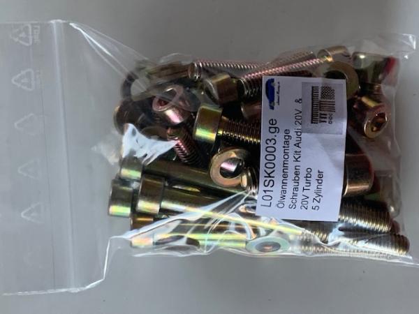 Ölwannenmontage Schrauben Kit Audi 20V 20V Turbo 5 Zylinder Ölwannenmontage Schrauben Kit Audi 20V 20V Turbo 5 Zylinder