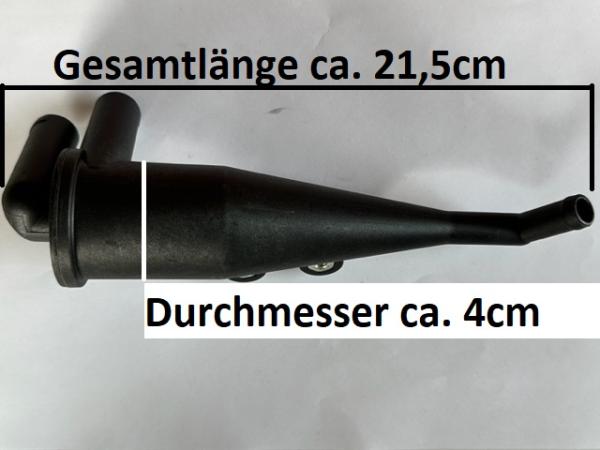 Kurbelgehäuseentlüftung / Ölabscheider, schmale kleine Bauform - mit Universal Schläuchen