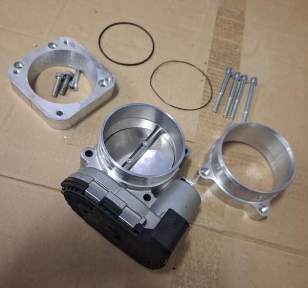 Drosselklappenadapter Audi 20V Turbo für BOSCH / RS3 E-Gas Klappenteil inkl. Schlauchadapterteil