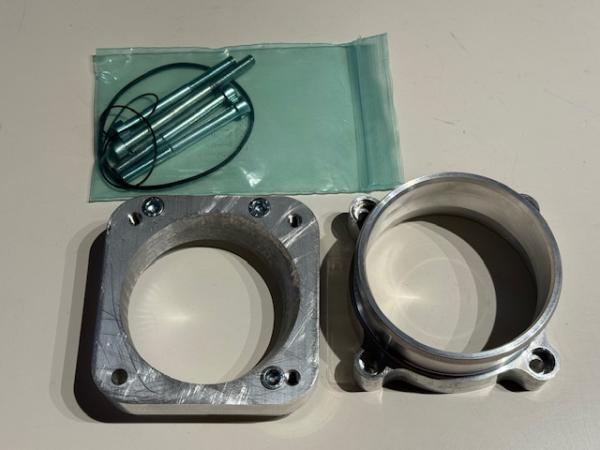 Drosselklappenadapter Audi 20V Turbo für BOSCH / RS3 E-Gas Klappenteil inkl. Schlauchadapterteil
