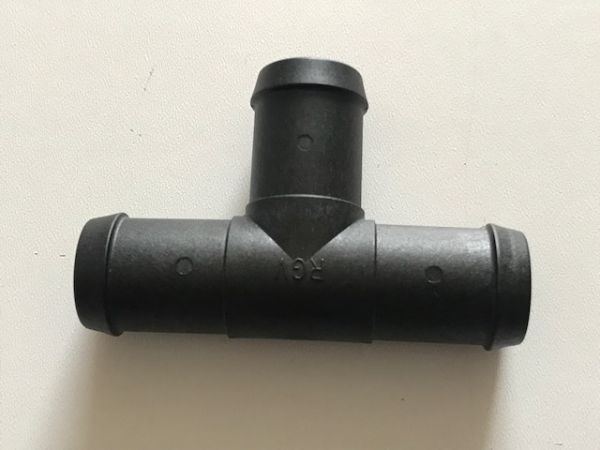 T Stück Schlauchverbinder 22mm Kunststoff