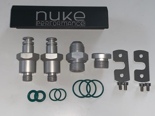 Benzinpumpen Anschlussverteiler NUKE Performance für 2x 044 BOSCH Pumpe Benzinpumpen Anschlussverteiler NUKE Performance für 2x 044 BOSCH Pumpe
