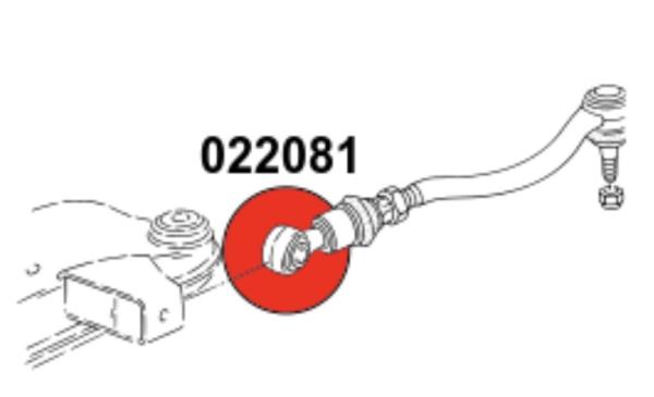 PU Lager hintere Spurstange Hinterachse Audi Typ 85/89 Quattro - Strongflex