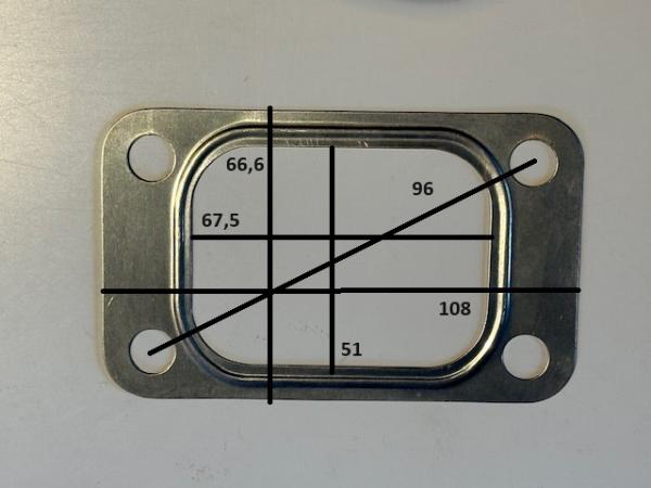 Dichtung von Abgaskrümmer auf Turbolader T3 / K27 Dichtung von Abgaskrümmer auf Turbolader T3 / K27