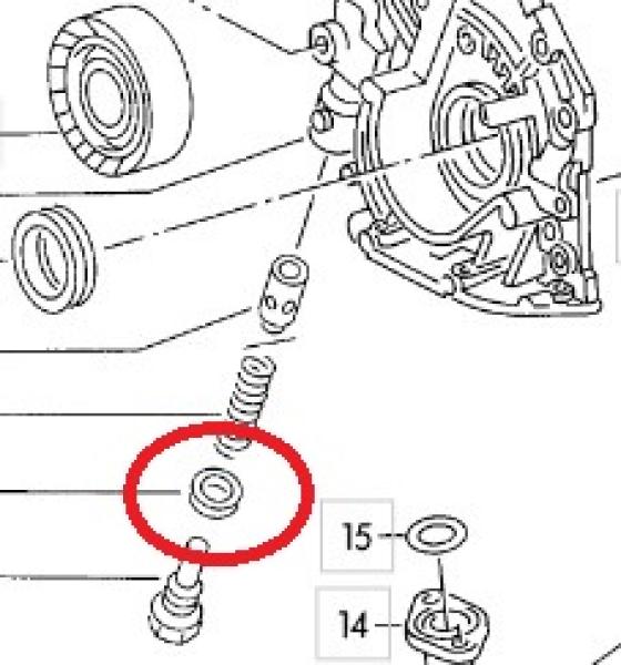 Dichtring Aluminium - Öltemperaturgeber oder Blinddeckel Ölpumpe Audi 10V / 20V 5 Zylinder